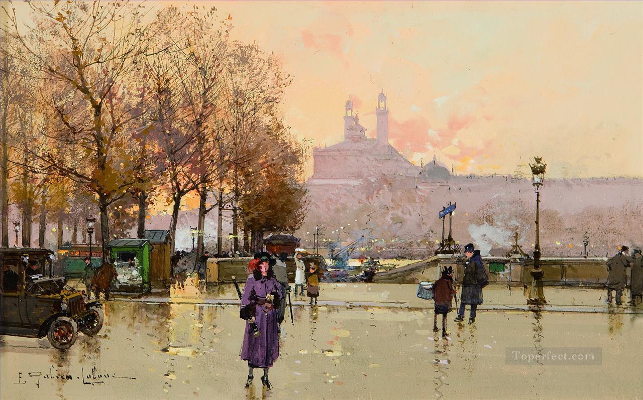 Trocadero Eugene Galien Parisian Oil Paintings